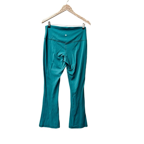 Lululemon Align High Rise Mini Flare Pants Stretchy Workout Yoga Teal Green 12 - Picture 2 of 9